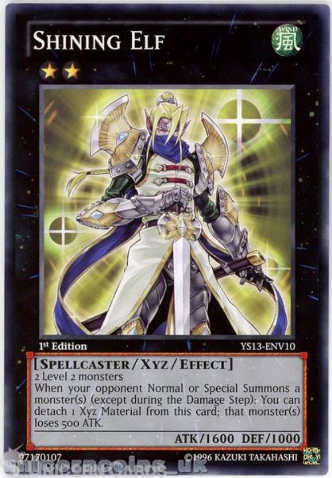 YS13ENV10 Shining Elf 1st Edition Mint YuGiOh Card Unicorn Cards YuGiOh!, Pokemon, Digimon