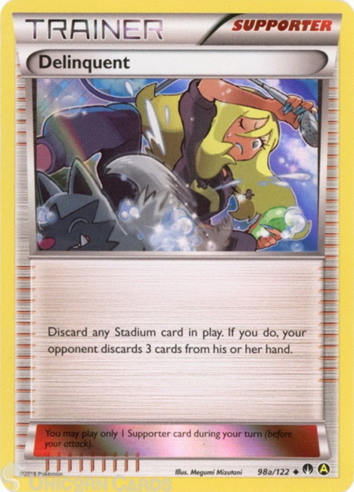 ポケモンカード FA/DELINQUENT 2017年 Delinquent 98a/122 Uncommon Holo Mint Pokemon Card:: Unicorn Cards