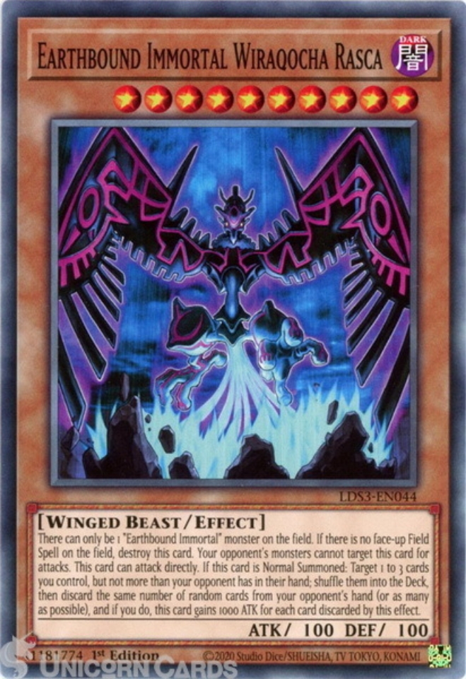 LDS3-EN044 Earthbound Immortal Wiraqocha Rasca :: Common 1st Edition ...