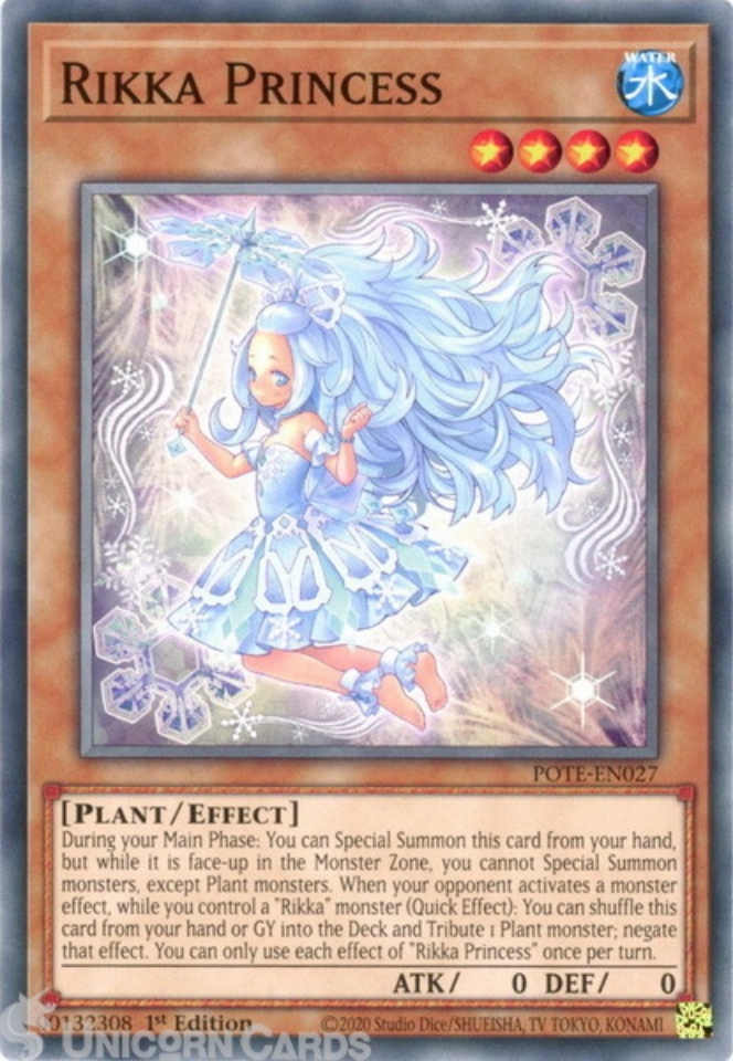 Pote En027 Rikka Princess Common 1st Edition Mint Yugioh Card Unicorn Cards Yugioh Pokemon