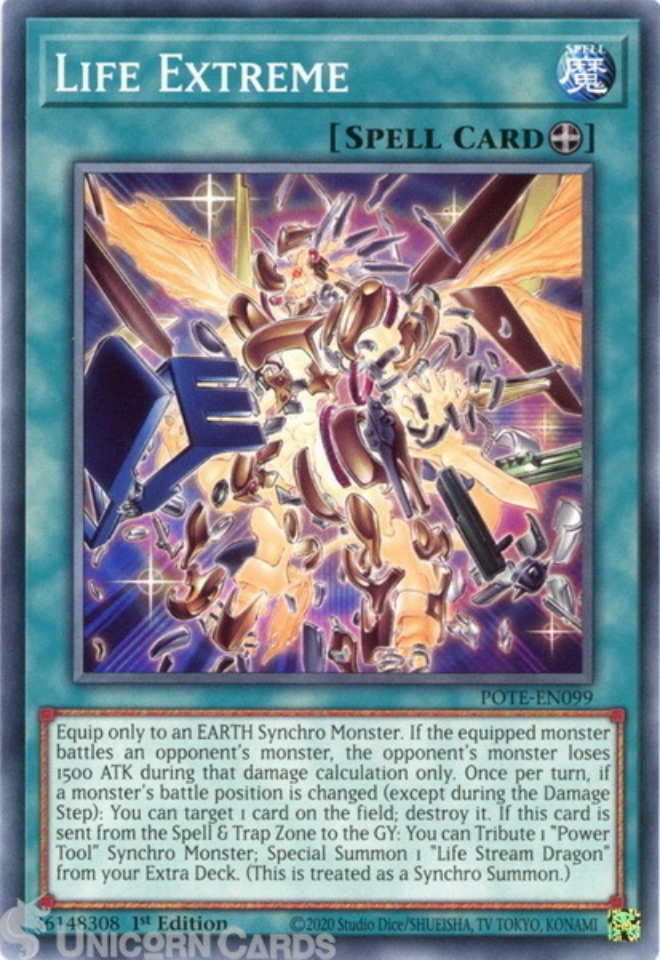 POTEEN099 Life Extreme Common 1st Edition Mint YuGiOh Card Unicorn