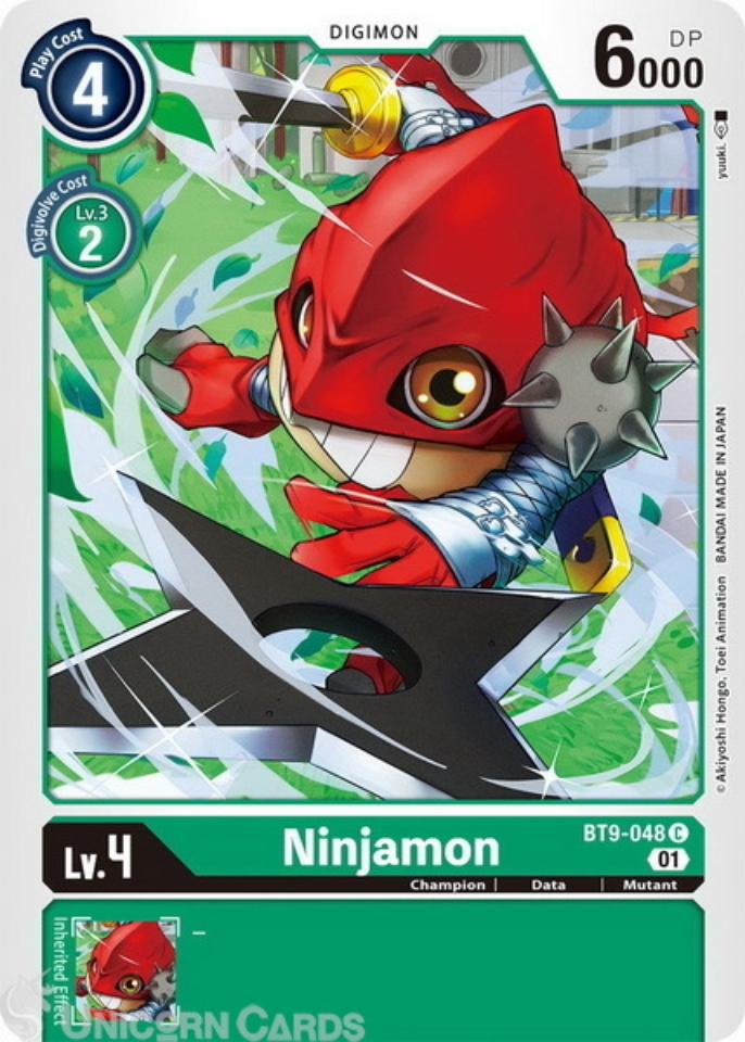 BT9-048 Ninjamon Common Mint Digimon Card:: Unicorn Cards - YuGiOh ...