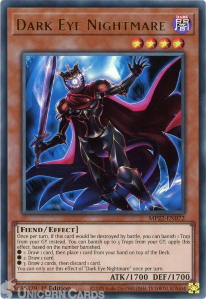 MP22-EN072 Dark Eye Nightmare Ultra Rare 1st Edition Mint YuGiOh Card ...