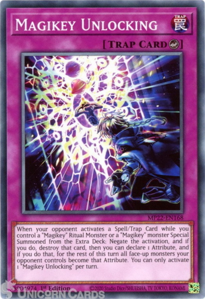 MP22-EN168 Magikey Unlocking Common 1st Edition Mint YuGiOh Card ...
