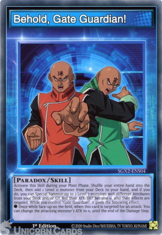 SGX2-ENS04 Behold, Gate Guardian! :: Common 1st Edition Mint