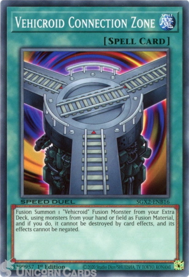 SGX2ENB16 Vehicroid Connection Zone Common 1st Edition Mint YuGiOh