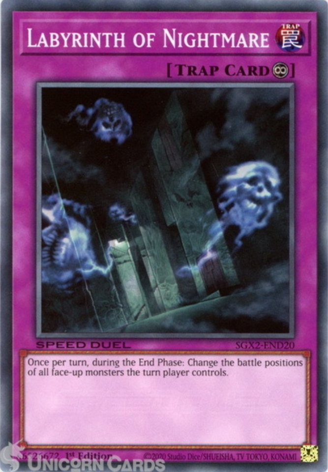 SGX2END20 Labyrinth of Nightmare Common 1st Edition Mint YuGiOh