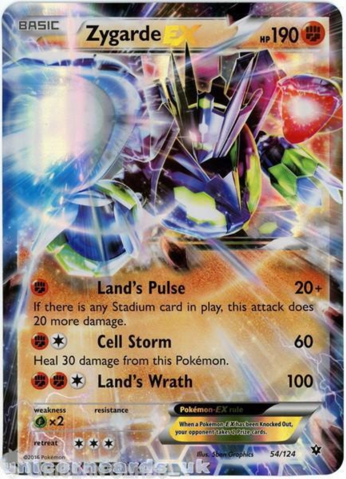 Zygarde EX 54/124 JUMBO OVERSIZED Holo Mint Pokemon Card:: Unicorn