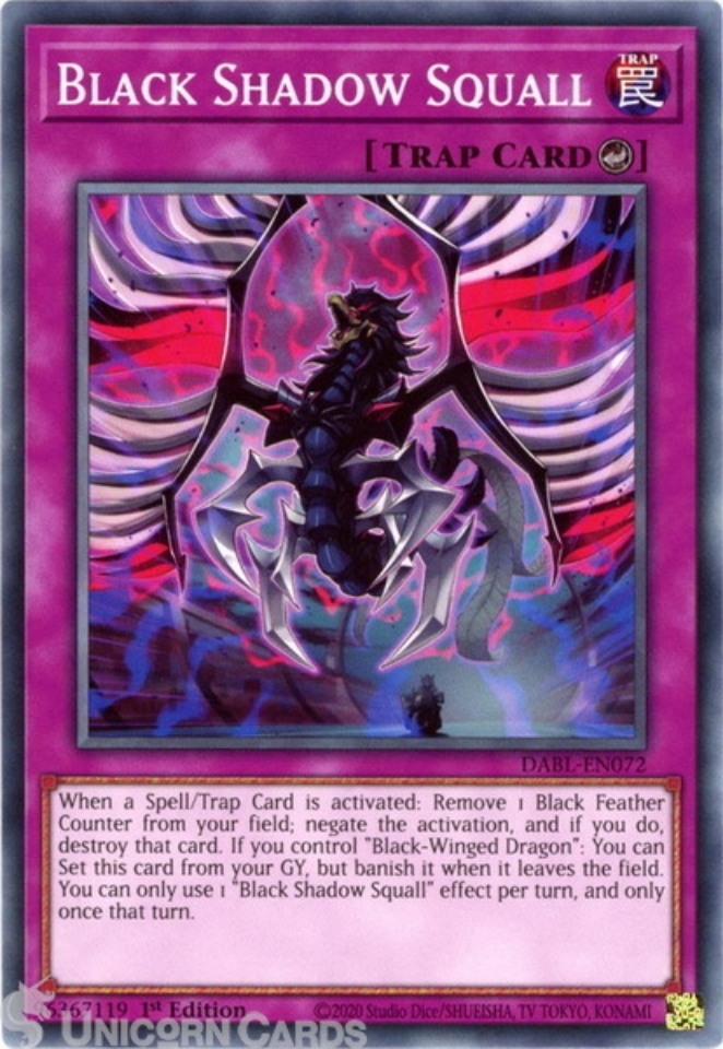 DABLEN072 Black Shadow Squall Common 1st Edition Mint YuGiOh Card