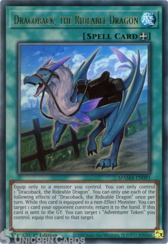 MAMA-EN091 Dracoback, the Rideable Dragon :: Ultra Rare 1st Edition ...