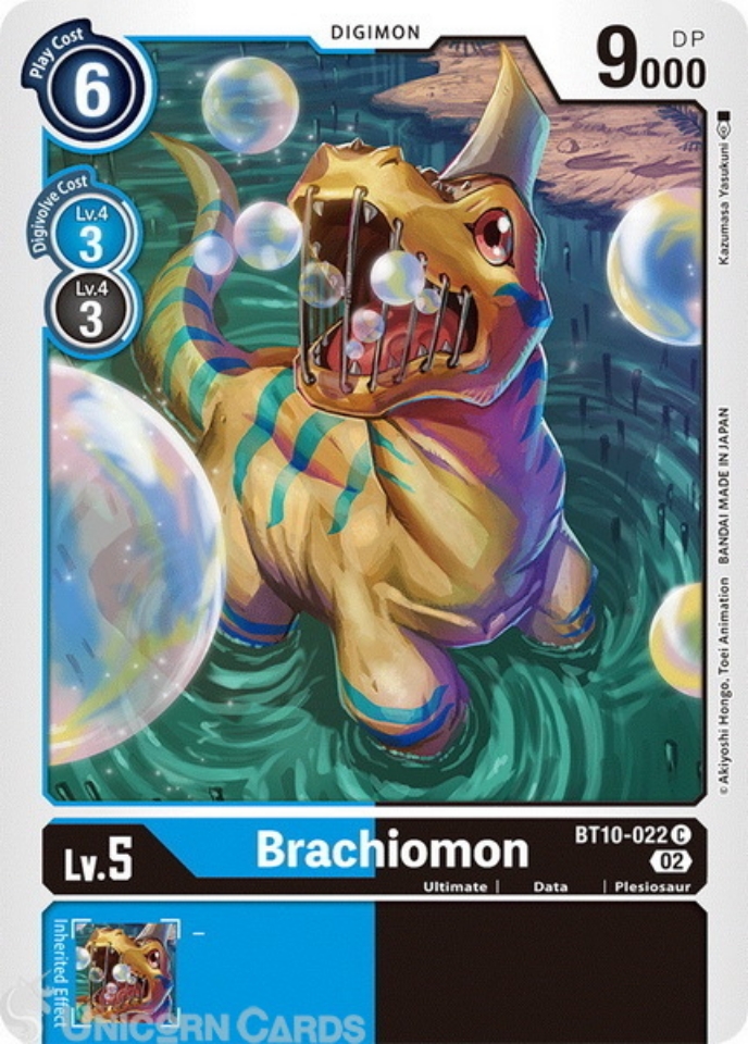 BT10022 Brachiomon Common Mint Digimon Card Unicorn Cards YuGiOh