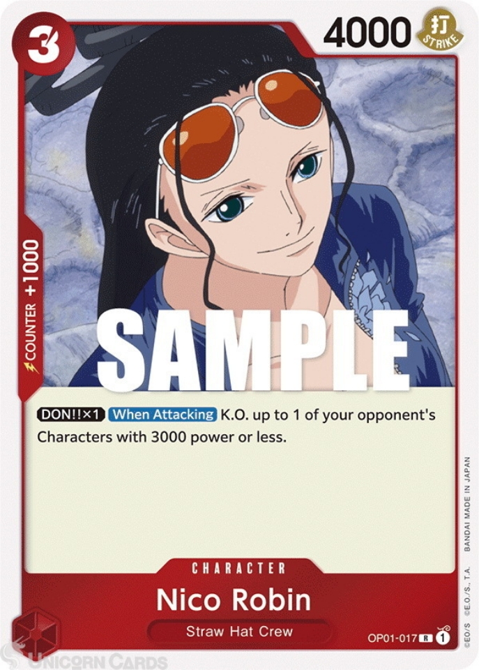 ワンピース カードゲーム NICO ROBIN 2024 ONE PIECE CHI #017 0061808_op01-017-nico-robin-