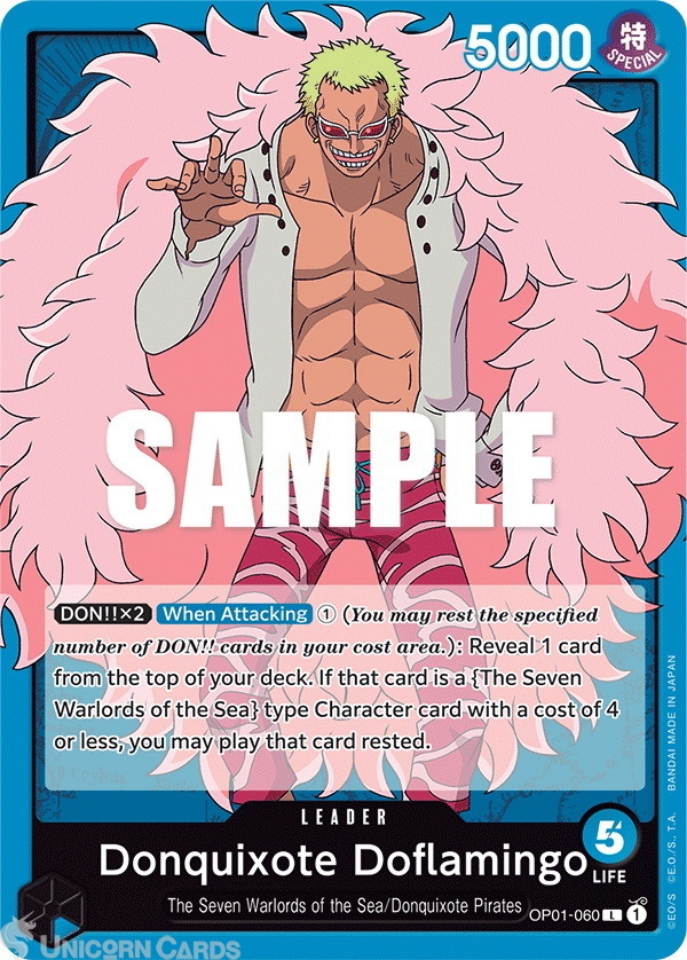 Op Donquixote Doflamingo Leader One Piece Tcg Card Unicorn SexiezPicz Web Porn