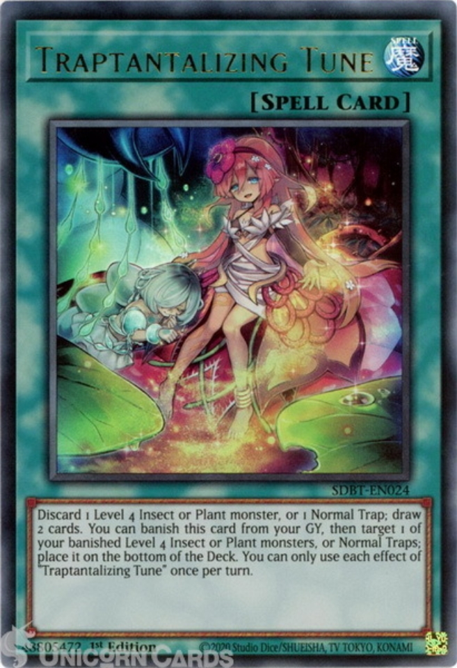 SDBTEN024 Traptantalizing Tune Ultra Rare 1st Edition Mint YuGiOh