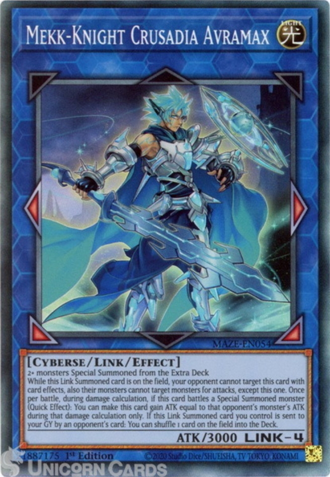 MAZEEN054 MekkKnight Crusadia Avramax Collector's Rare 1st Edition