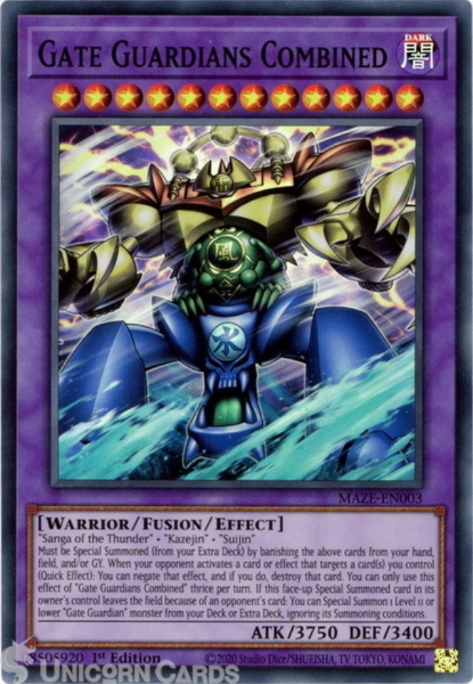 MAZE-EN003 Gate Guardians Combined :: Super Rare 1st Edition Mint