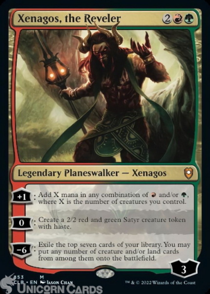 Xenagos, the Reveler : Mythic Rare : Battle For Baldur's Gate : Mint MTG  Card:: Unicorn Cards - YuGiOh!, Pokemon, Digimon and MTG TCG Cards for  Players and Collectors.