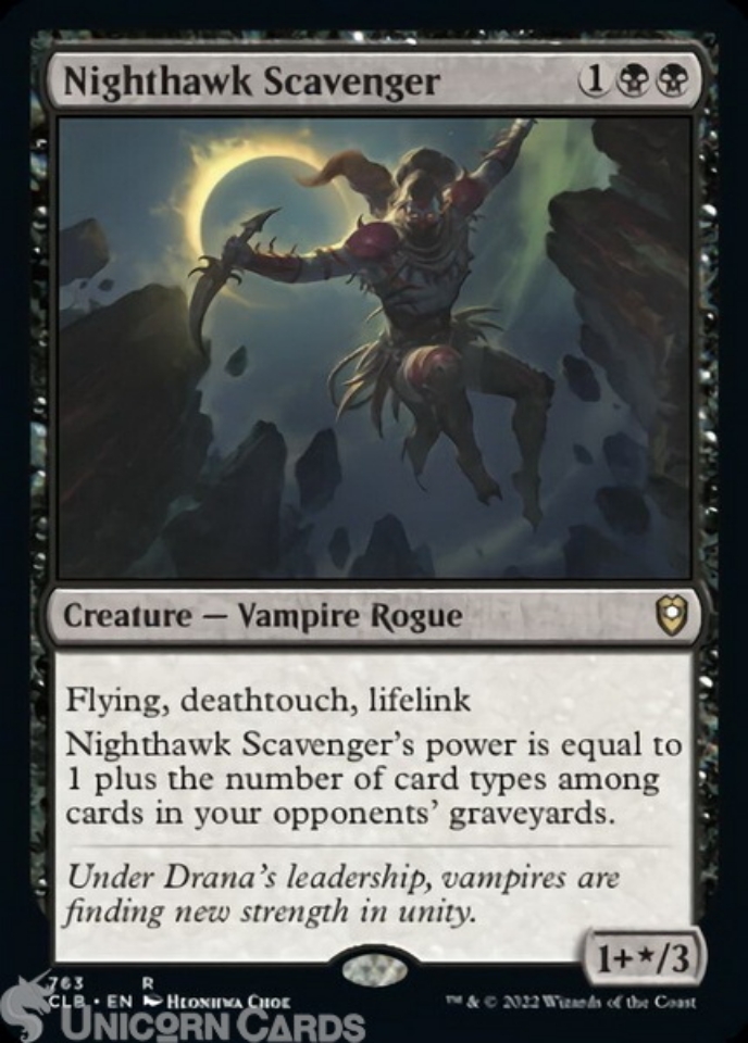 Nighthawk Scavenger Rare Battle For Baldur's Gate Mint MTG Card