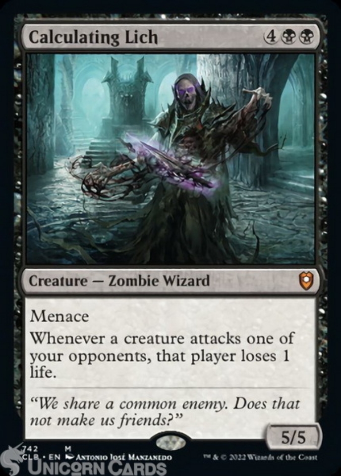 Calculating Lich : Mythic Rare : Battle For Baldur's Gate : Mint MTG Card::  Unicorn Cards - YuGiOh!, Pokemon, Digimon and MTG TCG Cards for Players and  Collectors.