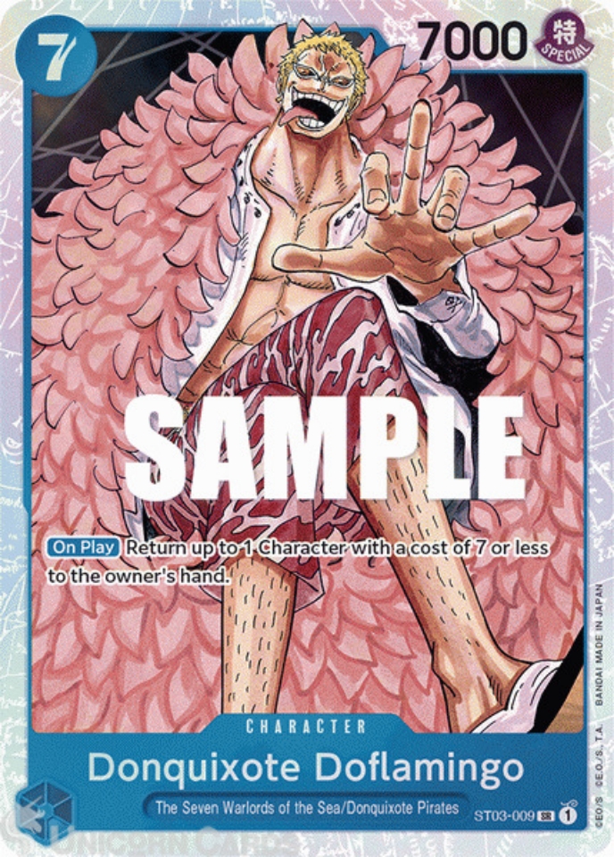 ST03009 Donquixote Doflamingo Super Rare NonFoil One Piece TCG Card