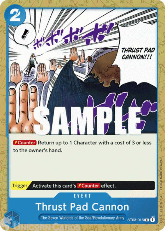 ST03016 Thrust Pad Cannon Common One Piece TCG Card Unicorn Cards