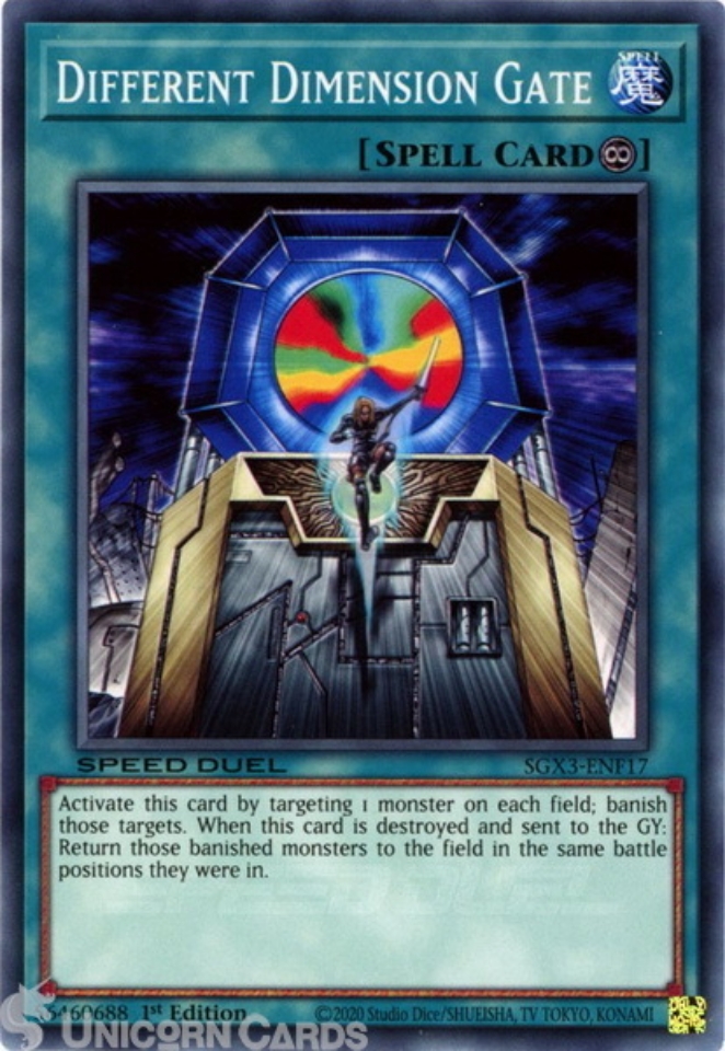 SGX3ENF17 Different Dimension Gate Common 1st Edition Mint YuGiOh