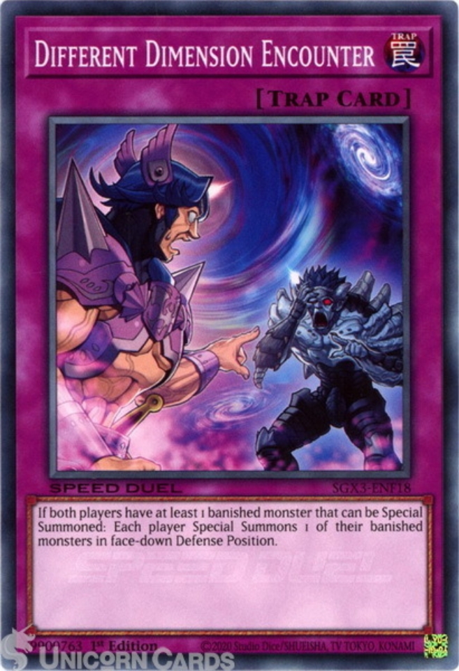 SGX3ENF18 Different Dimension Encounter Common 1st Edition Mint