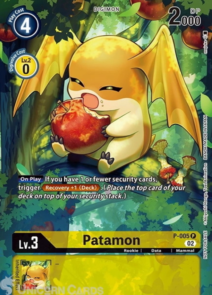 P-005 Patamon :: Promo Alternative Art Mint Digimon Card ...