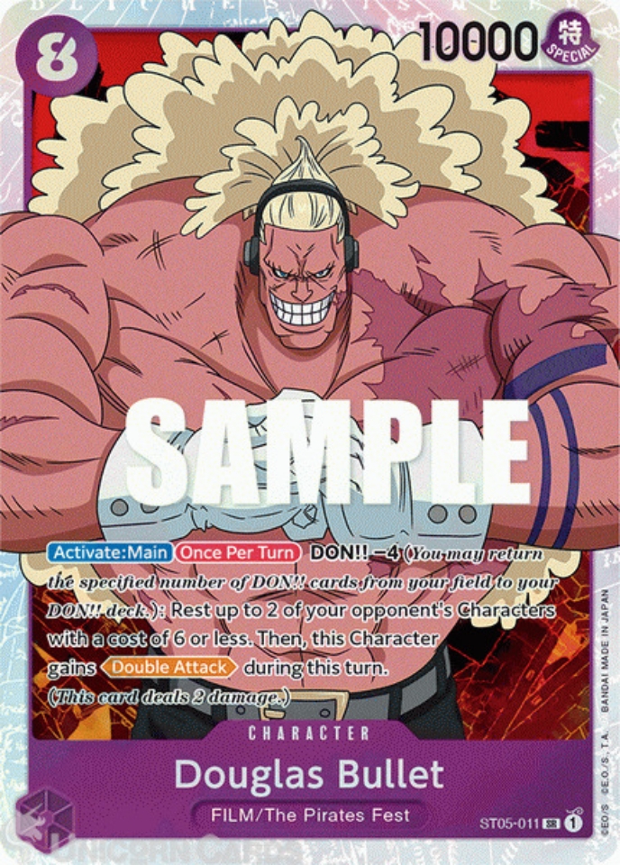ST05-011 Douglas Bullet :: Super Rare One Piece TCG Card:: Unicorn