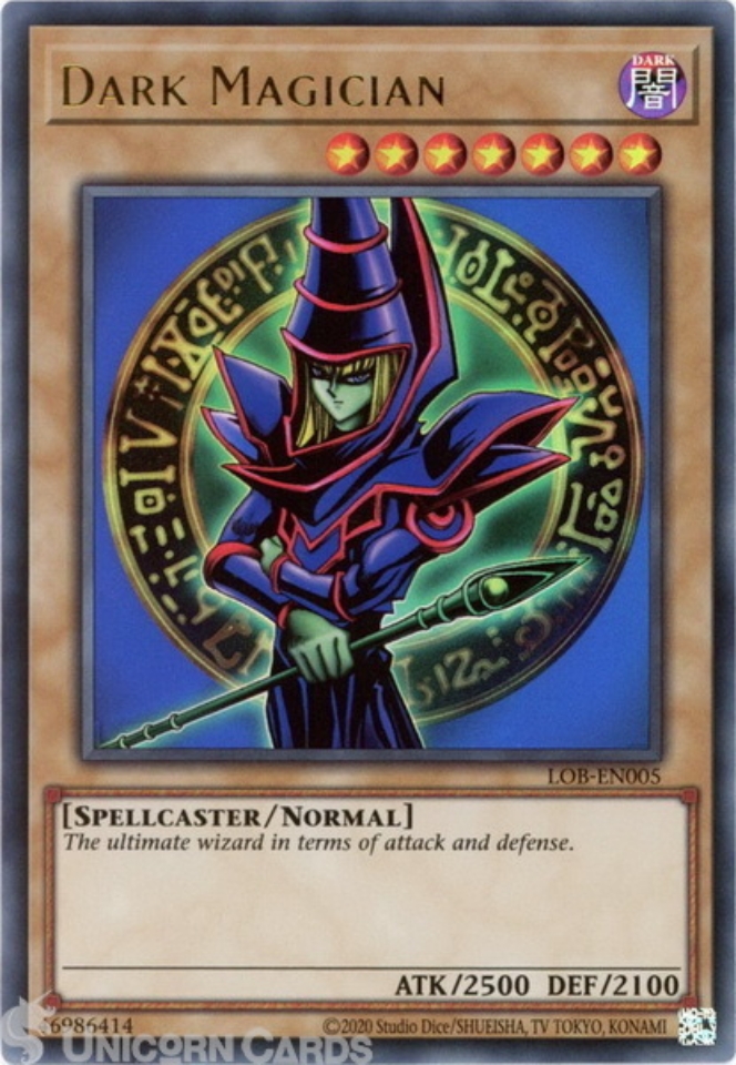 LOBEN005 Dark Magician Ultra Rare 25th Anniversary Edition Mint