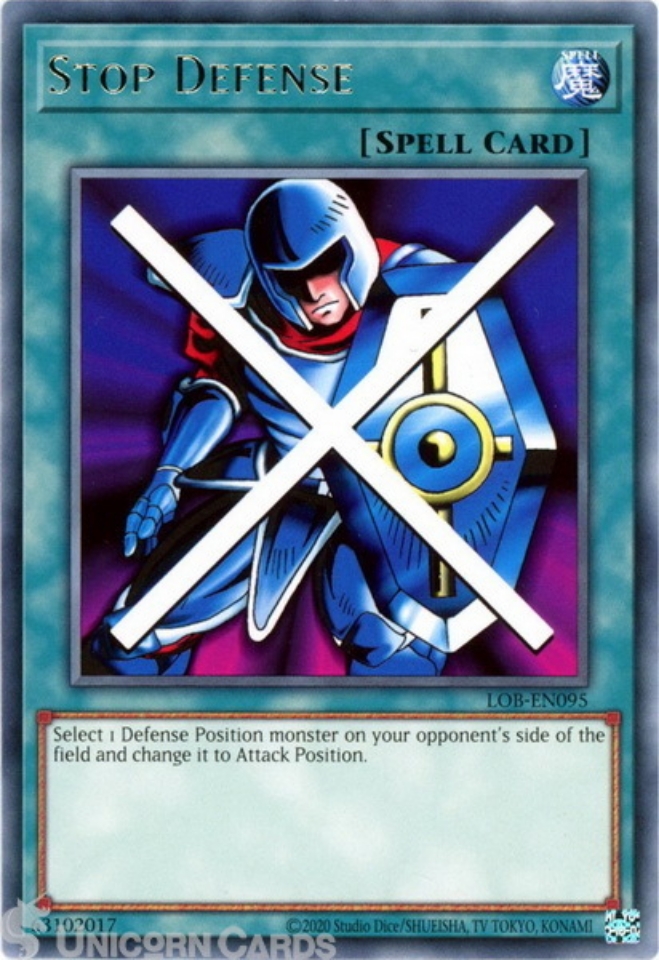 LOBEN095 Stop Defense Rare 25th Anniversary Edition Mint YuGiOh