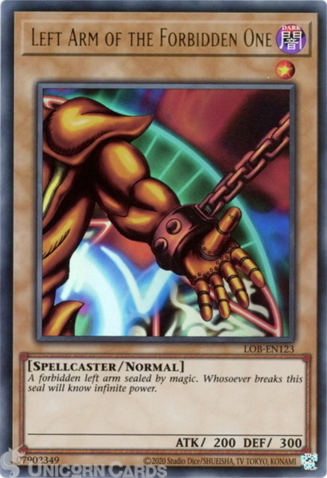 LOBEN123 Left Arm of the Forbidden One Ultra Rare 25th Anniversary