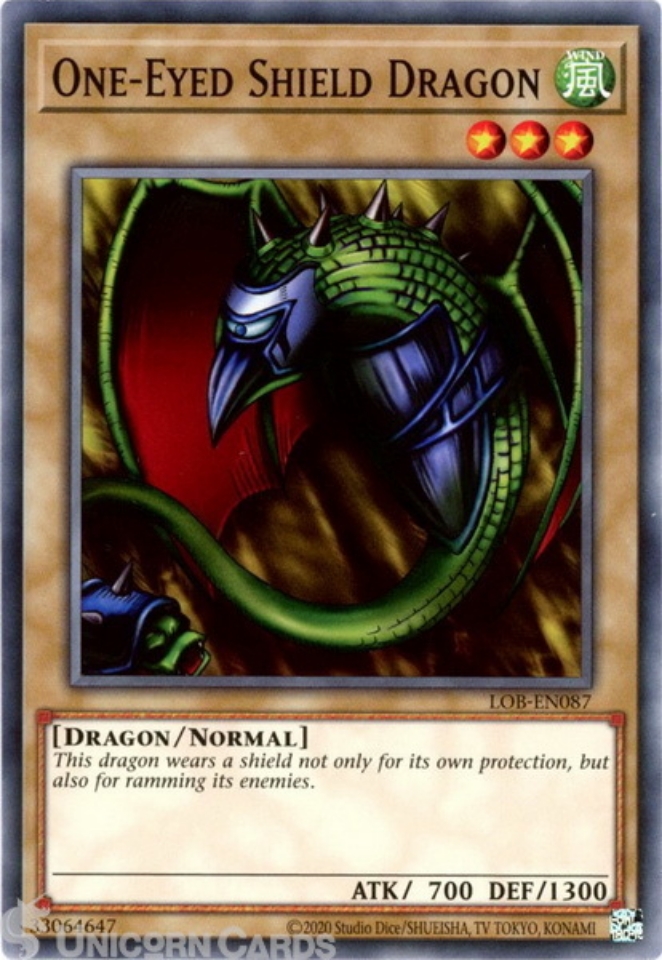 LOBEN087 OneEyed Shield Dragon Common 25th Anniversary Edition