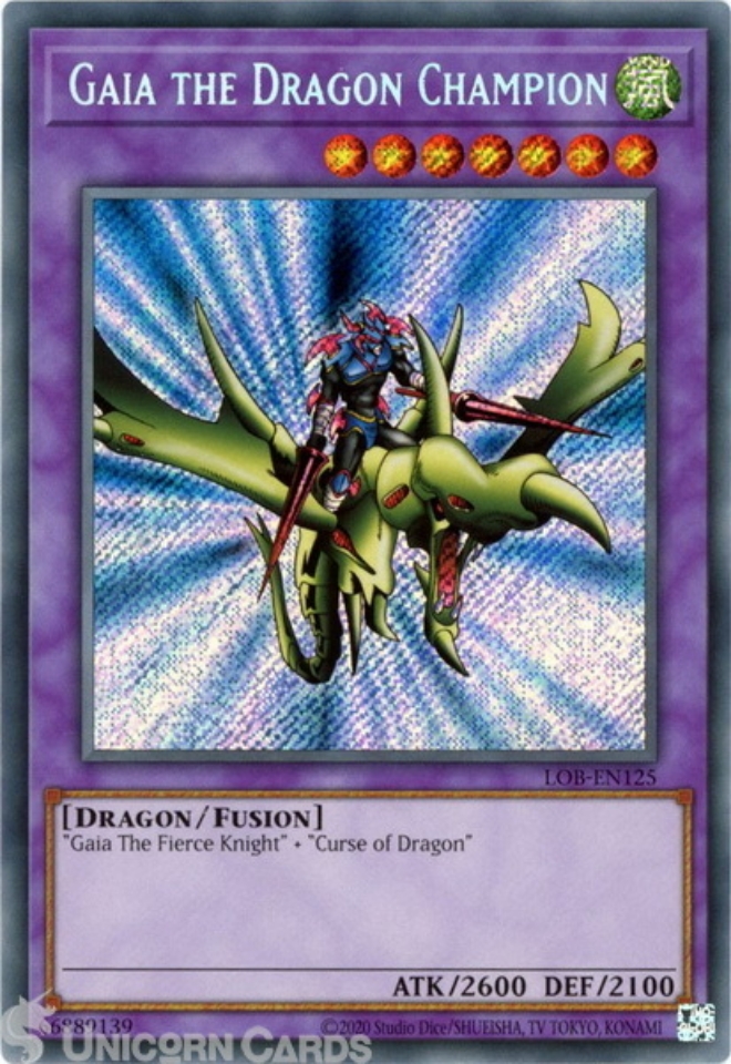 LOBEN125 Gaia the Dragon Champion Secret Rare 25th Anniversary