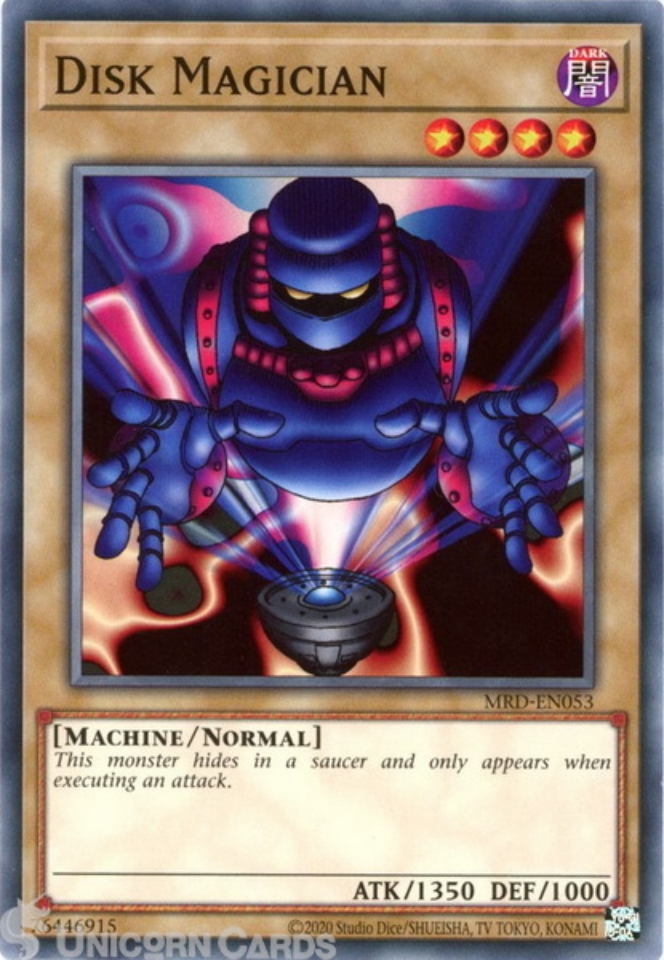 MRDEN053 Disk Magician Common 25th Anniversary Edition Mint YuGiOh Card Unicorn Cards