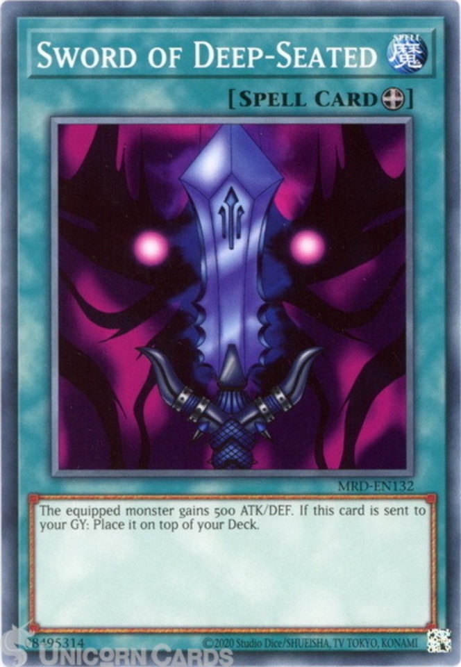 MRDEN132 Sword of DeepSeated Common 25th Anniversary Edition Mint YuGiOh Card Unicorn