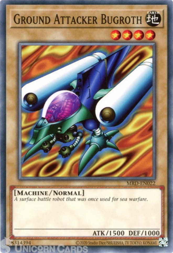 MRDEN022 Ground Attacker Bugroth Common 25th Anniversary Edition Mint YuGiOh Card Unicorn