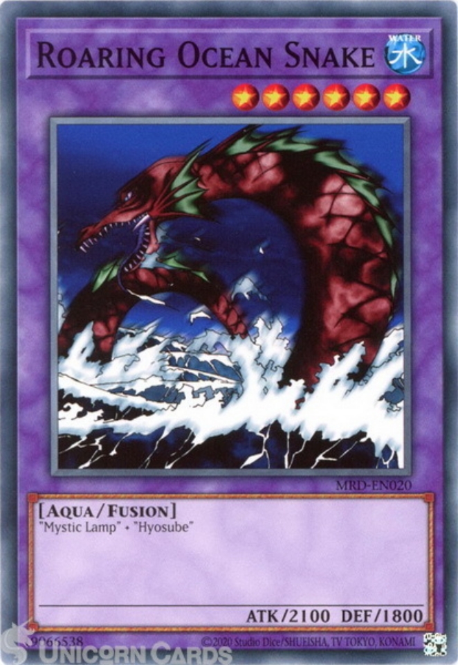 MRDEN020 Roaring Ocean Snake Common 25th Anniversary Edition Mint YuGiOh Card Unicorn