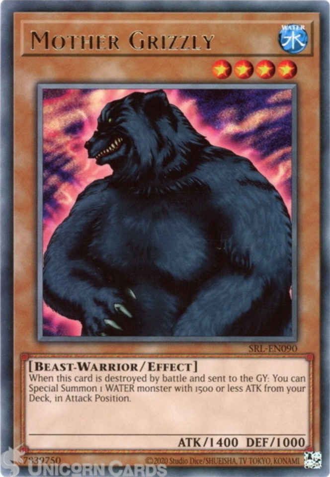 SRLEN090 Mother Grizzly Rare 25th Anniversary Edition Mint YuGiOh