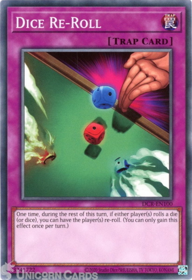 DCREN100 Dice ReRoll Common 25th Anniversary Edition Mint YuGiOh