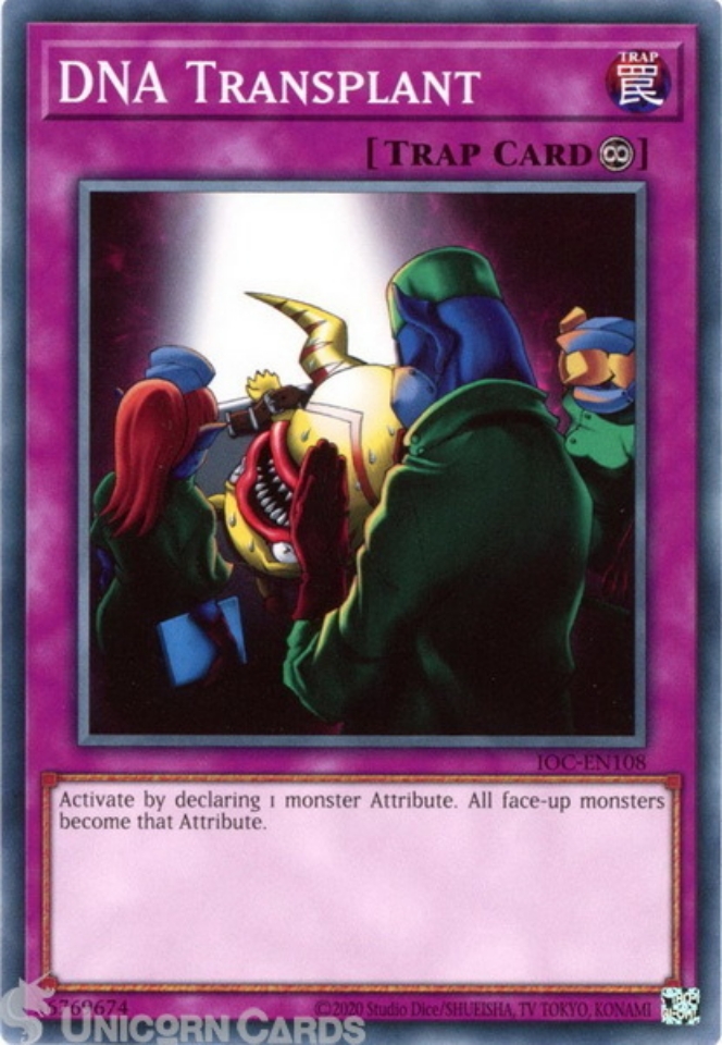 IOCEN108 DNA Transplant Common 25th Anniversary Edition Mint YuGiOh Card Unicorn Cards
