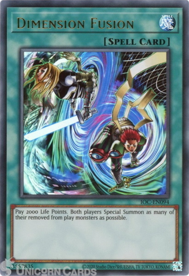 IOCEN094 Dimension Fusion Ultra Rare 25th Anniversary Edition Mint