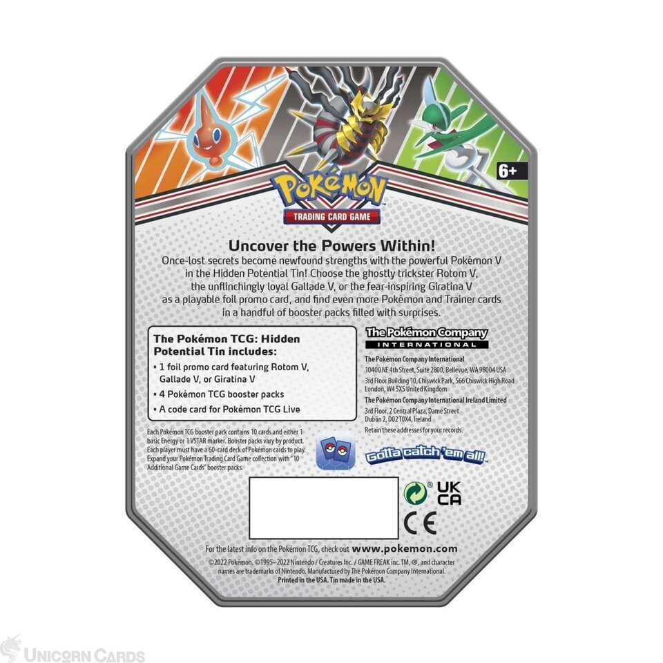 Hidden Potential Fall Tin Giratina V - Pokémon TCG, giratina v