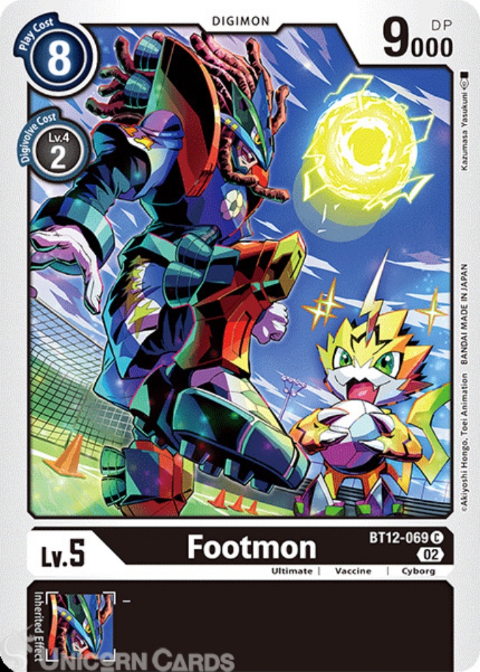 BT12069 Footmon Common Digimon Card BT12 Across Time