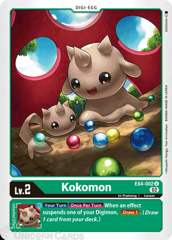EX4-002 Kokomon :: Uncommon Digimon Card :: EX04: Alternative