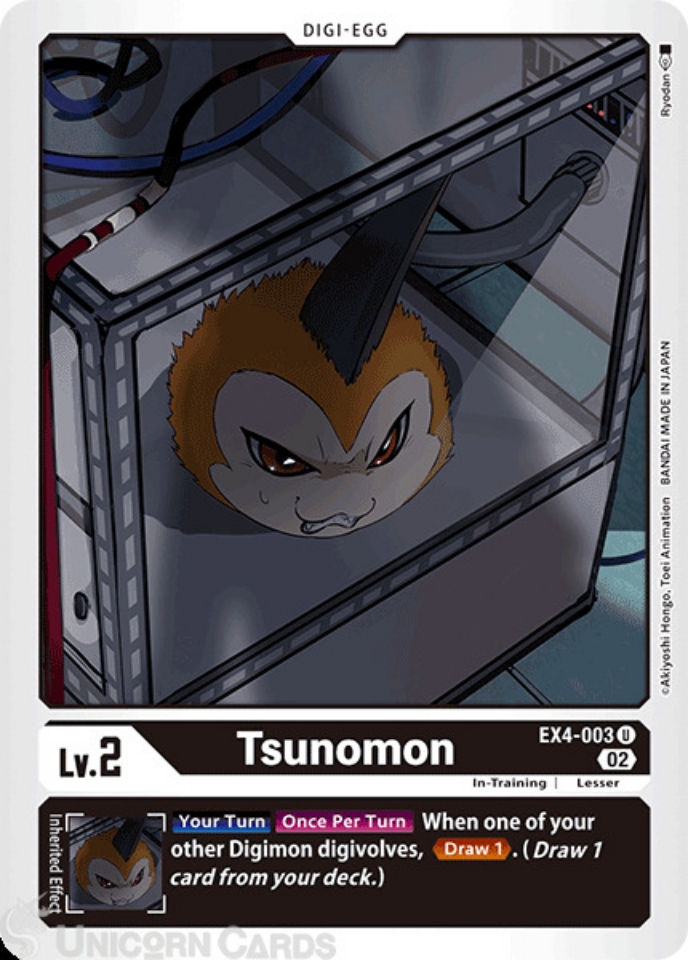 EX4003 Tsunomon Digimon Card EX04 Alternative Being
