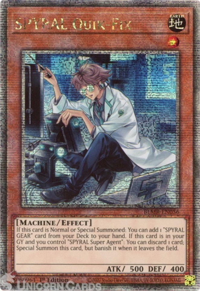 BLMREN056QCSR SPYRAL QuikFix Quarter Century Secret Rare 1st