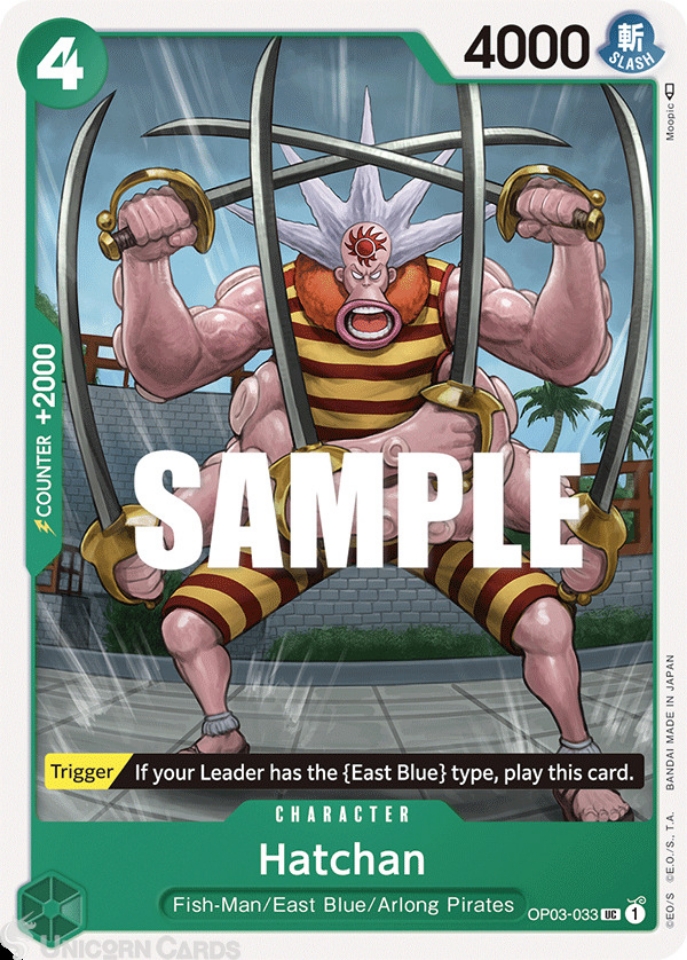 OP03-033 Hatchan :: Uncommon One Piece TCG Card :: OP03: Pillars of ...