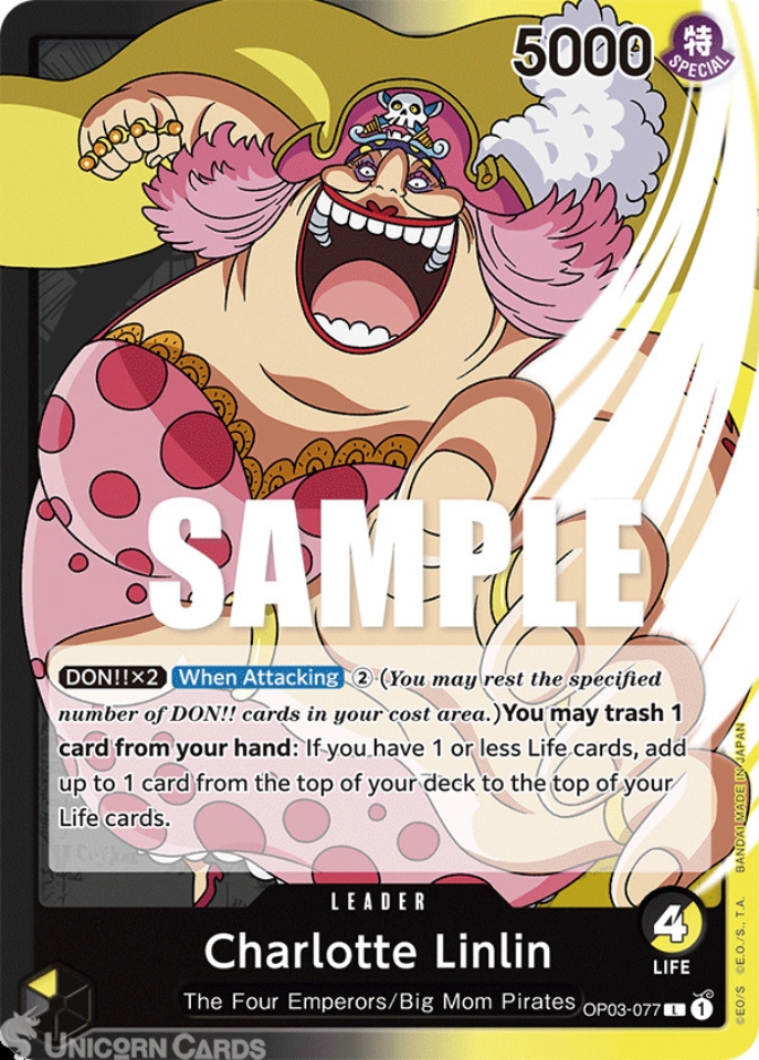 OP03-077 Charlotte Linlin :: Leader One Piece TCG Card :: OP03: Pillars ...