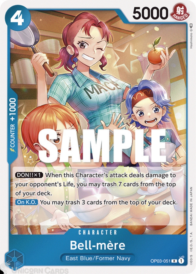 OP03-051 Bell-mere :: Rare One Piece TCG Card :: OP03: Pillars of